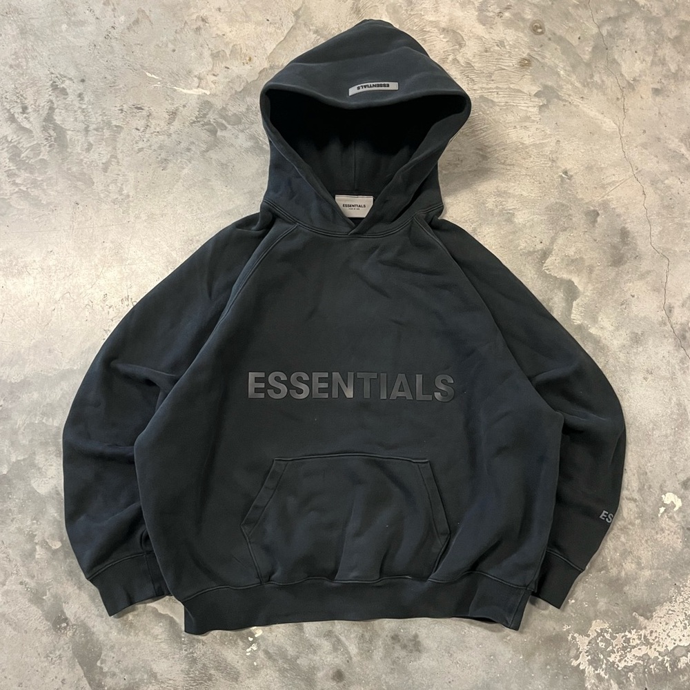 Essentials Fear Of God Black Hoodie for Men